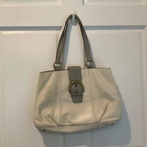 Coach purse with buckle closure